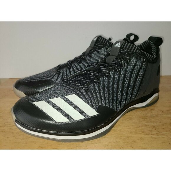 Adidas Icon Trainer Shoes Size 14 Black Casual Lace-Up Sneakers NWT main image 4